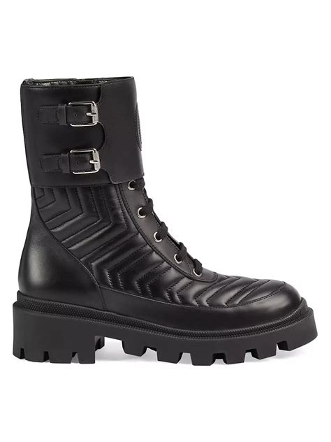 gucci matelasse knee boots|gucci combat boots for women.